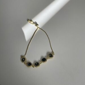 Elegant Gold and Green Women's Bracelet